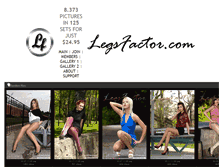 Tablet Screenshot of legsfactor.com